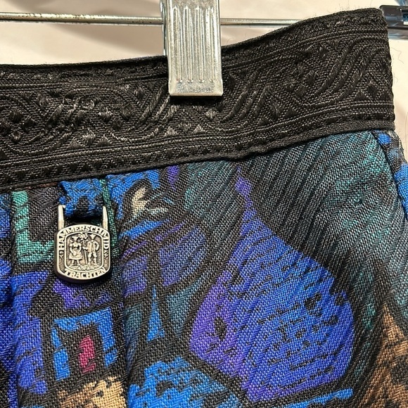 Vintage Hammerschmid Trachten Wool Folk Art Print Women Skirt Size 42 Medium - Picture 3 of 10